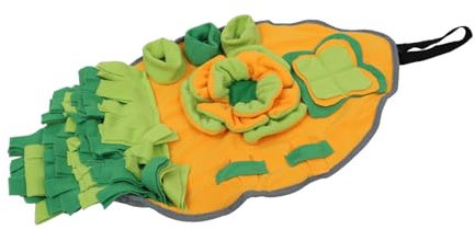 BESPORTBLE Snüffelteppich Für Haustiere rutschfeste Trainingsmatte Aus Polarflanell Und Canvas Interaktive Futtermatte Für Kaninchen Und Kleine Tiere Gesundheitsfördernd Durch Langsames Fütte