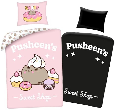 Pusheen 140 x 200 cm 100% Baumwolle Glow-in-the-dark Bettwäsche Set