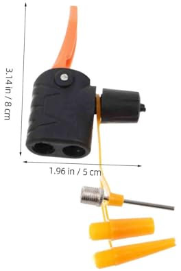HONMEET 5stücke Fahrrad-steuersatz-abstandshalter Mit Doppelventil Luftpumpenschlauchadapter Für Standfahrradpumpe Fahrradschloss Mit Pumpe Fahrrad-luftdüse Inflator-Adapter Für