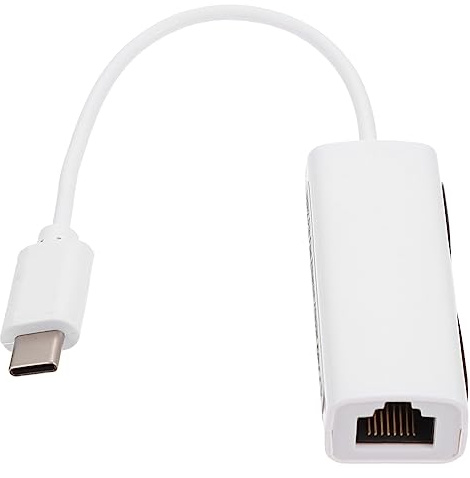 HOMSFOU Usb-c to Ethernet Adapter Network Cable Converter Compatible and Laptops, Gigabit Usb Ethernet Adapter for Wired Internet Connection in Office and Home