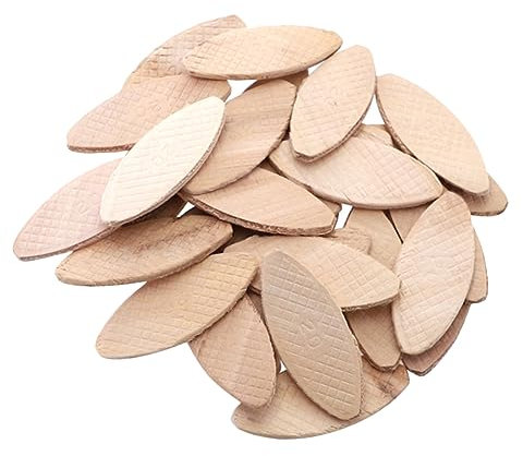 Uonlytech 100pcs Wood Joiner Biscuits Beech Wood Biscuit Docking Tool Woodwork for Board Connection and Joining