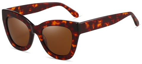 ZENOTTIC Trendy Polarized Women Sunglasses: Retro Cateye Shades - Sun Glasses Designed for Ladies with UV400 Protection