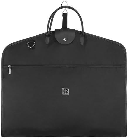 Hugh Butler - 40 Kostymfodral (Lättvikt) - Elegant 1-2 Kostym med Axelrem - Klädväska för Män och Kvinnor - Hopfällbar - Skrynkelfria Kläder. Niles Svart