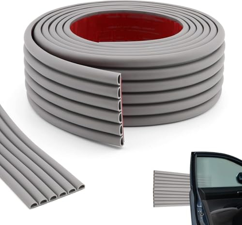 Garage Wall Protector, starke selbstklebende Gummi-Stoßstange Protektoren für Auto SUV Türen, Anti-Scratch und wasserdicht Garage Wall Protector Streifen für Autotüren, 3M x 7CM（Gray）