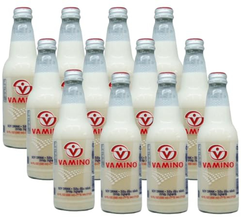 VAMINO SOY Drink 300ml | PACK OF 12 | SOYA Beverage | SOY Milk | Glass Bottles | Long Life Milk.