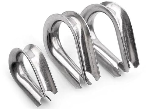 RAMBEX 1 Pz M12-M32 304 Morsetto Ad Anello for Redancia in Acciaio Inossidabile Morsetto for Fune Metallica Morsetto for Cavi Morsetto di Protezione for Redancia Morsetto for Rigging(M24)