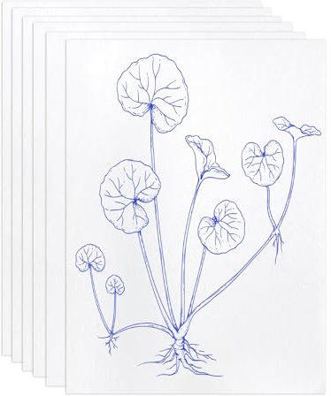 Vxcvzv 20Pcs Embroidery Transfer Papers, Water Soluble Embroidery Paper Wash Away for Hand Sewing DIY, 20x28cm