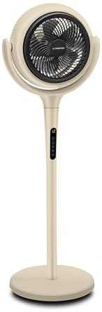 TROTEC TVE 300 S stående fläkt, 50 W, diameter 40 cm, justerbar höjd, 3 nivåer, oscillation, metalldesign, tyst luftkylning, för kontor, sovrum och vardagsrum