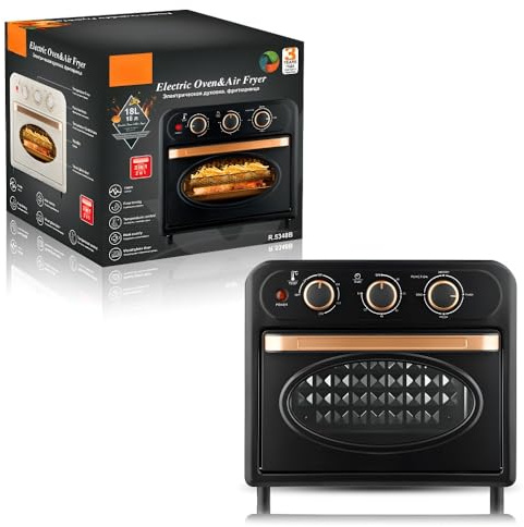Friteuse À Air 18 L, Multifonctionnelle, Usage Domestique, Cuisson Automatique Et Intelligente, Cuisson Visible, Four Combiné Friteuse À Air