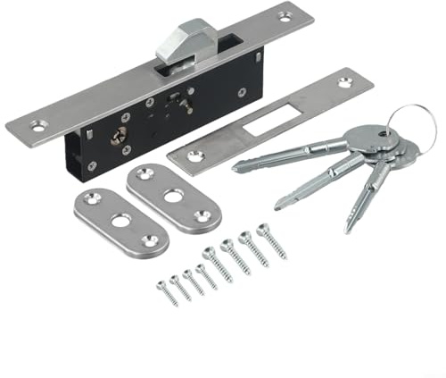 Cerradura de puerta corredera estrecha con llaves cruzadas para máxima seguridad y fácil operación (HY-302B)