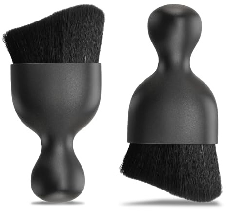 VAGCARS Lot de 2 brosses de nettoyage d'intérieur de voiture avec poils ultra doux, brosses à poussière anti-rayures pour intérieur de voiture, brosse multifonction pour tableau de bord, aérations