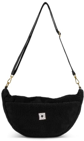 Grünes Glück Teddy Moon Bag LARGE, Crossbody Bag, Kinderwagen Organizer | Umhängetasche mit Innen- & Außentasche, verstellbarem Gurt – als Moonbag oder Kinderwagen Organizer geeignet.