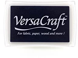 VersaCraft Stempelkissen, für Stoff, Papier, Holz, Farbe: Midnight