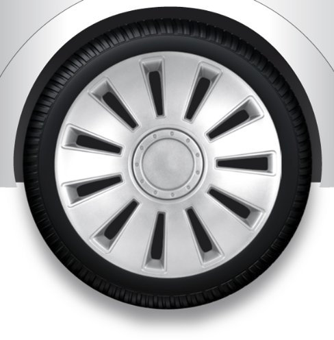 ZentimeX Z732366 Radkappen Radzierblenden universal 17 Zoll Silver