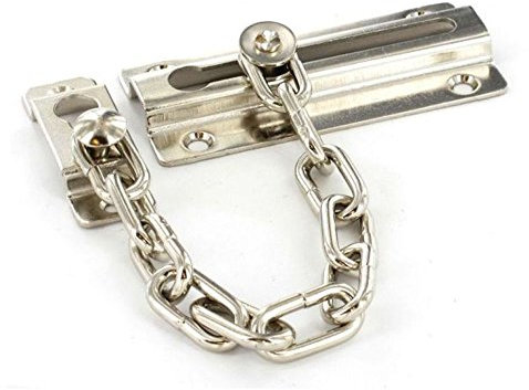 Traditional Door Security Chain Nickel Plated