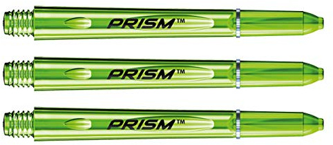 WINMAU Prism 1.0 Grün Medium Polycarbonate Dart Stems - 1 Sätze pro Packung (3 Schäfte insgesamt)