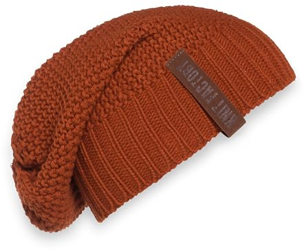 KNIT FACTORY - Coco Mütze - Strickmütze für Damen und Herren - Slouch Beanie - Wintermütze mit Wolle - Hochwertige Qualität