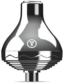 Tappwater ShowerPro - Filtro ducha. Filtro de agua con tecnología KDF, filtra la cal, el cloro y los metales pesados. Filtro antical para piel suave y pelo fuerte y brillante (Cromado)