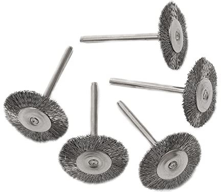 SHENGANG 50pcs brosses métalliques Brosse Outil Rotatif meuleuse Roue d'enlèvement, for la Sculpture sur Bois Pierre métal Surface Nettoyage antirouille