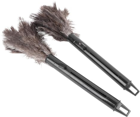 Retractable Ostrich Feather Duster Efficiently Removes Dust for Home and Office Cleaning, 2Pcs, Suitable for Multiple Scenarios