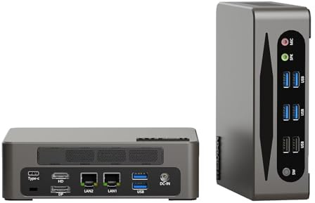 WEIDIAN Mini PC, Mini Computer 13th Gen Core i7-1360P(up to 5.0GHz), Tiny PC USB4.0, HD, DP 8K Triple Display, Win 11 6USB3.2, 2.5G RJ45 LAN, WiFi6, BT5.2(64GB DDR5 RAM 1TB M.2 SSD 2TB HDD)