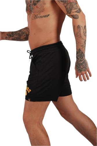 Kronk - Short de boxe de guerre – Équipement d'entraînement athlétique et de sparring de qualité supérieure pour homme – Short de combat léger avec taille réglable – Idéal pour la boxe et les