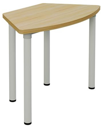 LYXWGRZD 1-teiliger Besprechungstisch, Konferenztisch mit Metallrahmen, gebogener Schulungstisch, Seminartisch (Stuhl Nicht im Lieferumfang enthalten)(47.2x27.5x29.5in/120x70x75cm)
