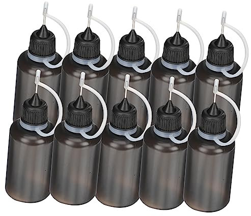 DIYEAH 60pcs Machine Oil Holder Plastic Bottle for Engine Oil Squeeze Bottles for Liquid Glue