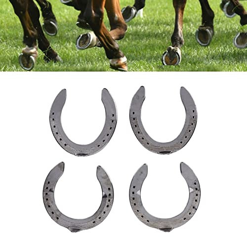 4pcs, Aluminiumlegierung Leichter Gewicht Zuverlässiges Praktisches Reithilfsbehörde für den Hufschutz des Pferde, 4pcs Horse Riding Tool Kit für die Rennstrecke Farm (4)