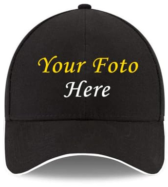 ERICAT personalisiert Cap personalisiertes Basecap Trucker Cap Text- Foto –caps selbst gestalten gestalten Baseball Cap, Mesh-Kappe für Männer & Frauen