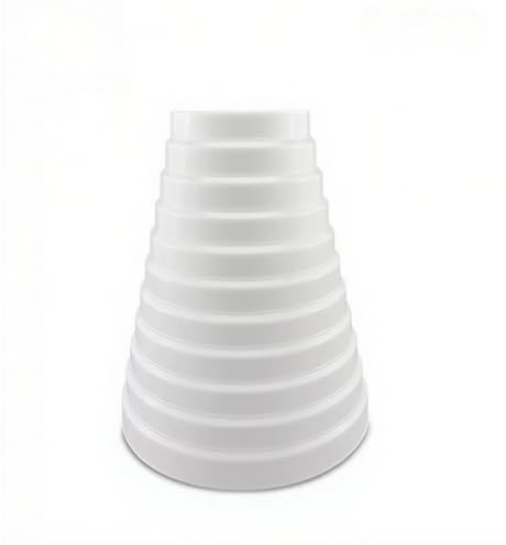 Raccordo riduttore universale Ø 80-150 mm,80-200mm regolabile per tubo nei sistemi di ventilazione, scarico dell'aria condizionatore, tubo ecc per Cappa Cucina Aspirante (Ø 100-200mm)