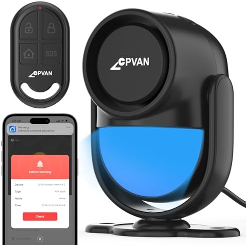CPVAN Home Alarxm System, Tür-/Fensteralarm für Sicherheit zu Hause, Schwarz