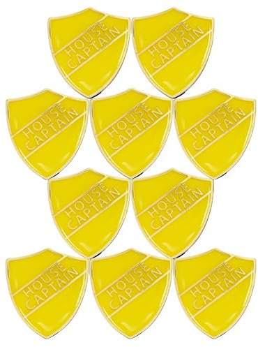 House Captain Shield Badge Lapel Pin 10 Pack