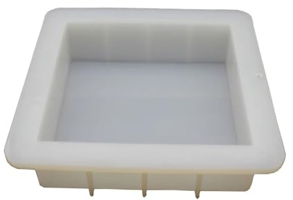 Moule Silicone Savon Moule à savon carré en silicone de 15 cm (6 pouces) for la fabrication savons artisanaux. épais for création