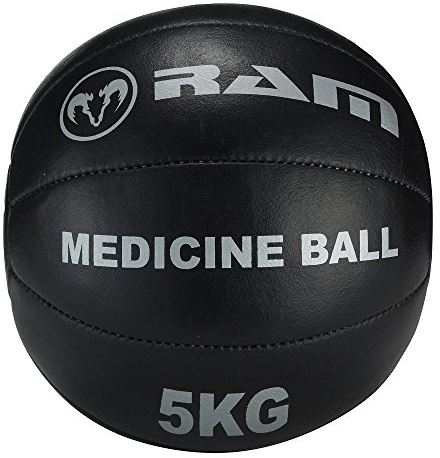 Ram Medicine Ball – High-Grade Leather Weighted Training Ball for Strength, Endurance & Core Workouts, 8-Panel Durable Design, Available in 3kg, 5kg, 10kg & 15kg Weights, Ideal for Home & Gym Use
