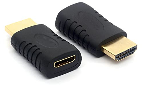 OpenII Mini-HDMI-Buchse, HDMI-Stecker auf Mini-HDMI-Buchse(2PCS).