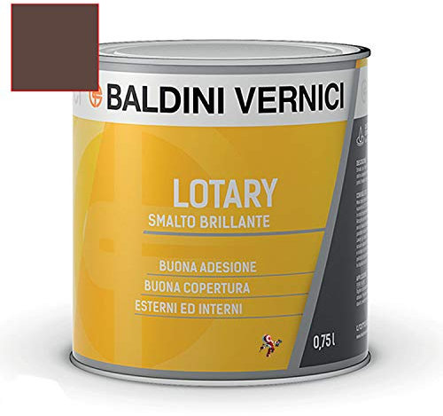 Smalto Lotary Baldini Vernici 750 ml vari colori smalto per legno e ferro smalto per interni e esterni (CUOIO 109)