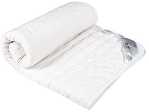 ARCTIC Matratzenschoner 90x200, weiß I atmungsaktive Matratzenauflage aus 100% Oekotex-Baumwolle I Allergiker-freundlicher Bettschutz, Milbenbezug & Feuchtigkeitsschutz I hygienisch waschbar bei 85°