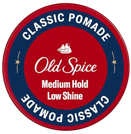 Old Spice Mens Hair Pomade, Medium Hold, Low Shine, Mens Hair Styling, 2.22 oz