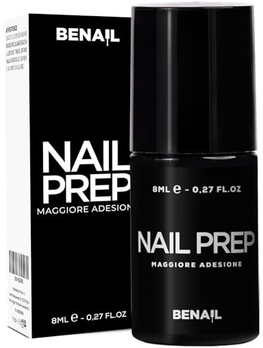 Nail Prep Unghie, Gel Unghie Ricostruzione, Deidratante unghie evapora all'aria senza acido per Preparazione Unghie Smalto Semipermanente e Ricostruzione Unghie, Acrygel da 8 ml.