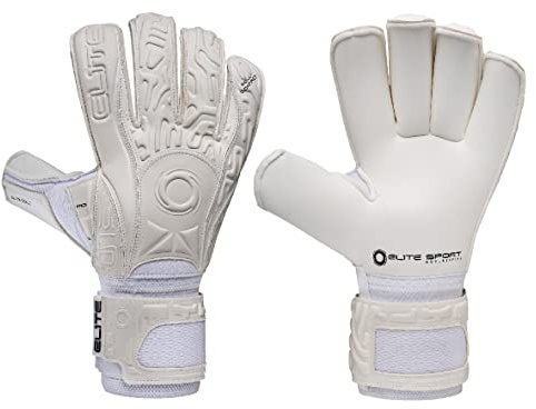 Elite Sports Solo Torwarthandschuhe, Weiß