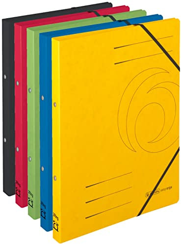 herlitz Ringhefter Quality, A4, 2 Ring-Mechanik, Rückenbreite 25 mm, 5 Stück (‎Sortiert)