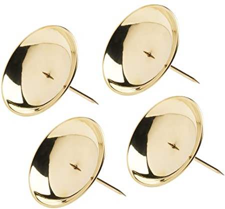 NKlaus Kerzenteller kerzenteller für adventskranz Gold, für Kerzen, 4 Stück | Messing; Ø8cm; Ø 8,5 cm; Ø 8 cm; 8,5 cm; 7,5 cm; 0,4 cm; 8 cm; Messing; Ø8cm; adventskranz kerzenhalter gold