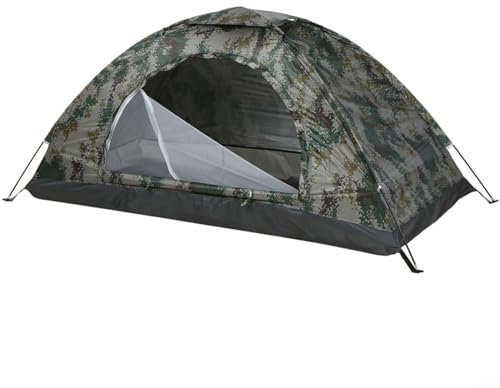 Oniissy Ultraleichtes tragbares Camping Gartenzelt, Wasserdichtes Camouflage UV-Schutzzelt, Faltbares leichtes atmungsaktives Zelt für Camping im Garten