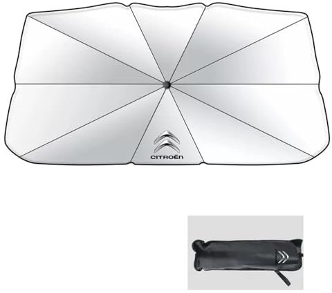 TYUIGHF Sonnenschutz Auto Frontscheibe, für Citroen Jumper 2006-2021 UV-Schutz Sonnenschirm,Faltbarer Sonnenschutz Innen Auto,A
