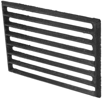 Gogogmee Kamin Gitterrost Aus Eisen Rechteckiger Brennholzrost Für Outdoor BBQ-grillmatte Metallkaminrost BBQ-grillrost Und Langlebig Für Effizientes Brennen