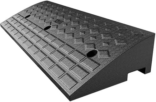 Gummi-Rollstuhlrampe, 5,1 Cm/6,3 Cm/7,6 Cm/10,2 Cm/12,7 Cm Steigung, Schwellenrampe, Rutschfeste Einfahrts-Bordsteinrampe, Bordsteinrampe Für Auto, Fahrzeug, Roller, Fahrrad, Kinderwagen(100x35x11cm/(