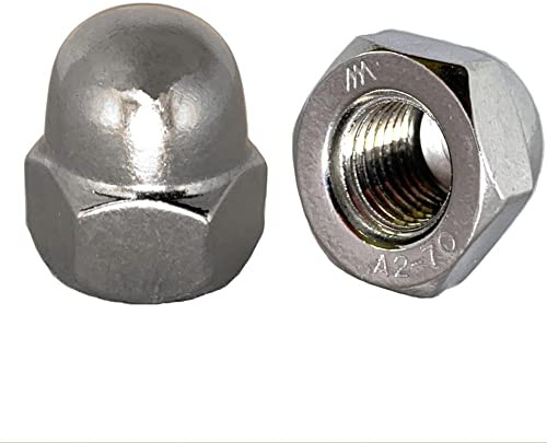 Hutmutter DIN 1587 M10 | Edelstahl A2 | 10 Stück | Sechskant-Hutmutter rostfrei | hochwertige Abdeckmutter für Metallbau & Outdoor | norm-genau®