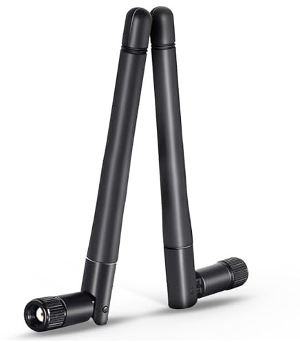 2-Pack WiFi Antenna for PC, Dual Band 2.4GHz & 5GHz/5.8GHz | 3dBi Gain | Omni-Directional | RP-SMA Male Connector