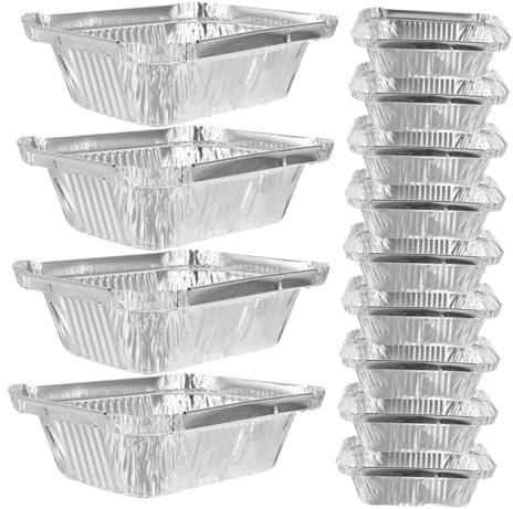 FUNOMOCYA 100 Pezzi Di Teglie in Alluminio Vassoi in Alluminio Usa E Getta Utensili Cottura Di Torte Di Ciambelle Usa E Getta Da 260 Ml